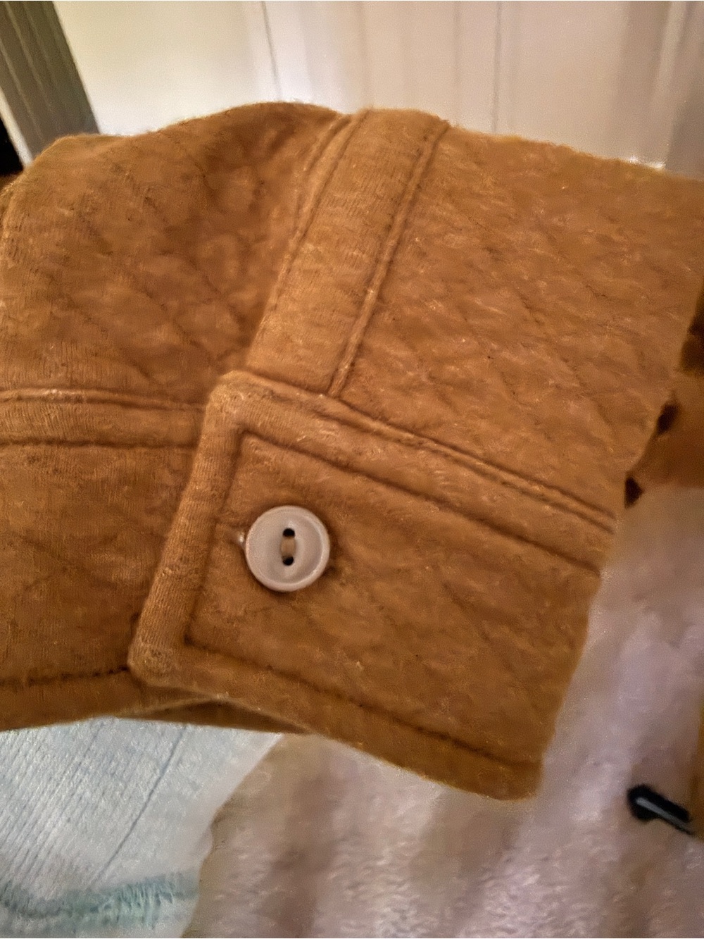 Goodfellow & Co Quilted Shirt Jacket in Camel Brown - Picture 4 of 4